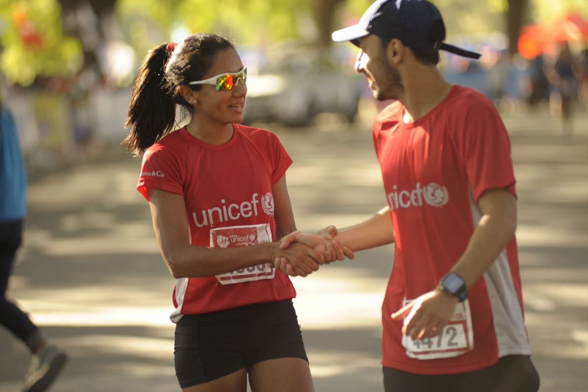La corredora olímpica Viviana Chávez, una habitué en la carrera Unicef