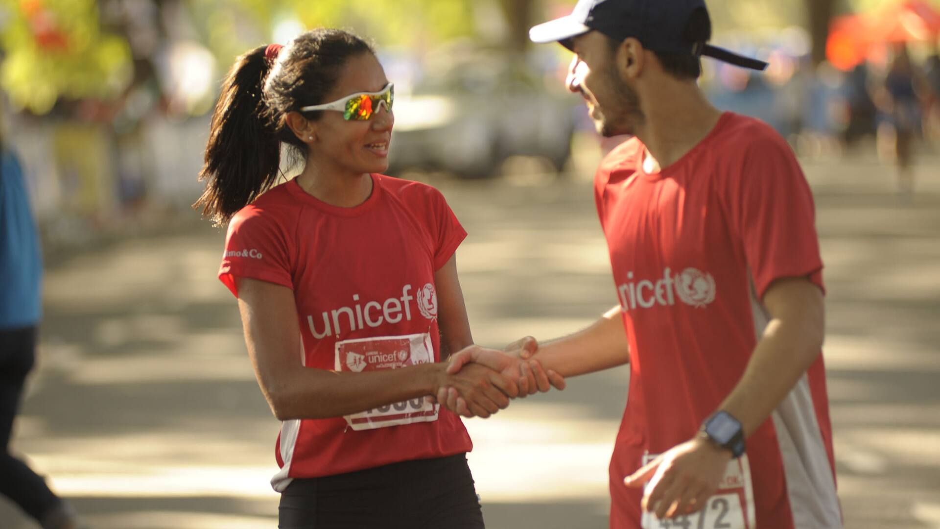 La corredora olímpica Viviana Chávez, una habitué en la carrera Unicef