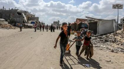 La ONU afirma que más de 1,9 millones de personas se han visto desplazadas de sus hogares por la guerra en Gaza. Foto: Getty Images