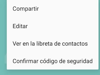 La opción aparece de primera