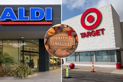 La opción de Aldi para diez personas cuesta menos de US$47, mientras que Target ofrece una cena para cuatro por US$20