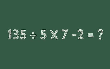 La operación matemática a resolver