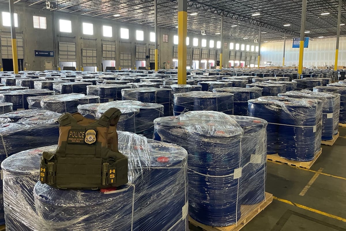 La Operation Hydra desmanteló más de 300 mil kg de químicos en EE.UU. por parte de cárteles mexicanos