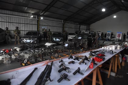 La organización delictiva tenía una gran cantidad de armas