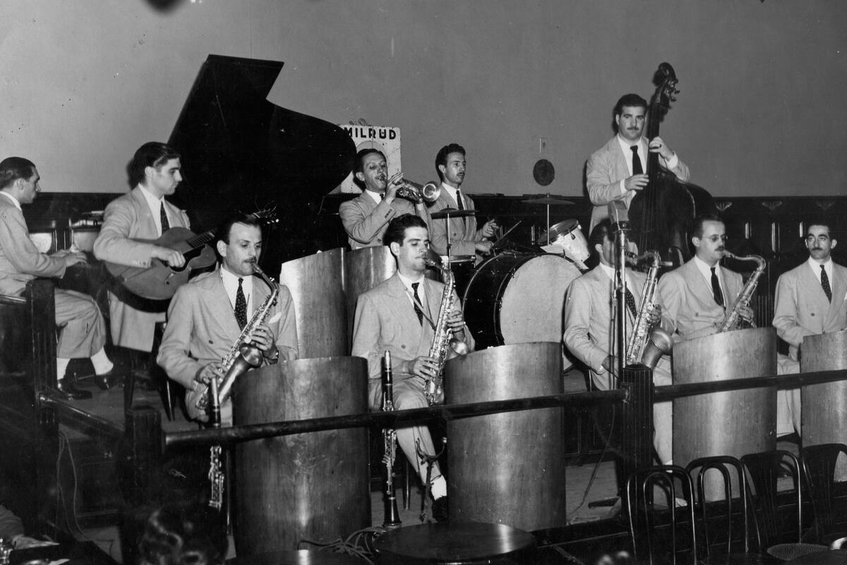 La orquesta de Ken Hamilton, a fines de la década del 40.