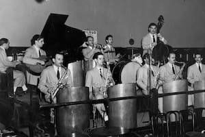 La orquesta de Ken Hamilton, a fines de la década del 40.
