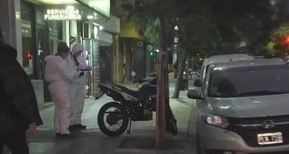 La otra moto involucrada en el campo.