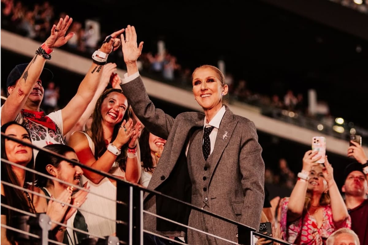 La ovación que recibió Celine Dion en el concierto de Coldplay
