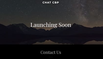 La página oficial de ChatCBP continúa en desarrollo
