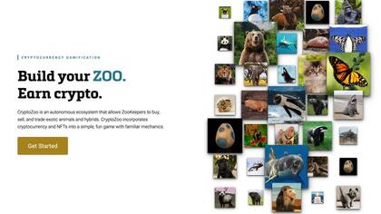 La página web de CryptoZoo, que ahora fue eliminada.