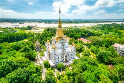 La pagoda Buu Long, un templo budista en Ho Chi Min