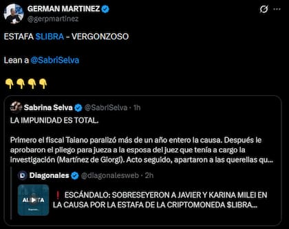 La palabra de Germán Martínez tras la resolución