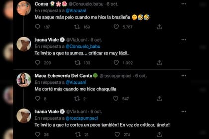La palabra de Juana Viale ante las críticas (Captura Twitter)