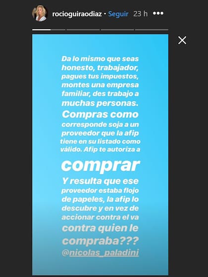 La panelista de Pampita Online y mujer del empresario salió a defenderlo en las redes sociales