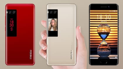 La pantalla adicional del Meizu 7 Pro sirve para la lectura de notificaciones, alertas y también para tener una vista previa de una autofoto