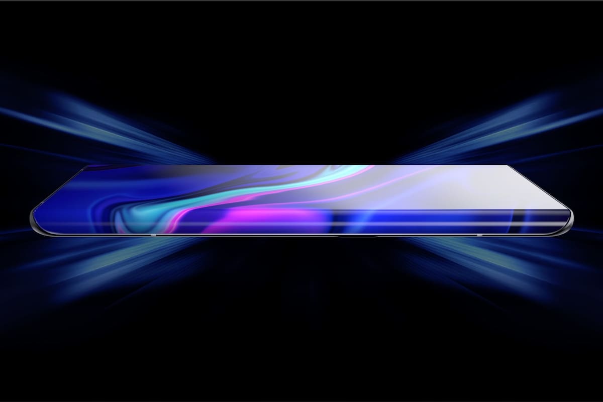 La pantalla del Vivo Apex 2020 cubre ambos laterales