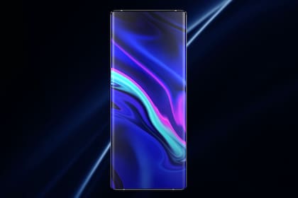 La pantalla del Vivo Apex 2020 ocupa todo el frente del equipo; la cámara frontal es invisible, y no hay botones de volumen ni de encendido