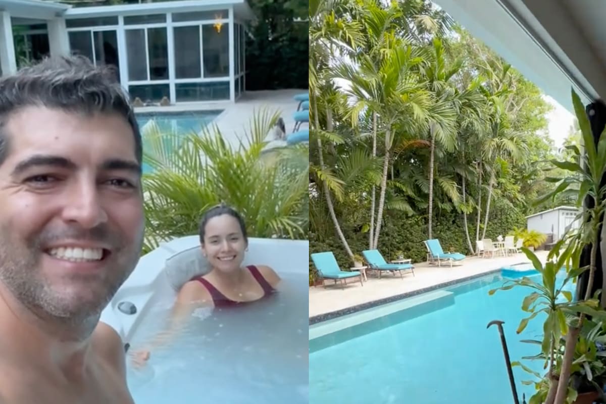 La pareja accedió a una residencia de lujo sin costos
