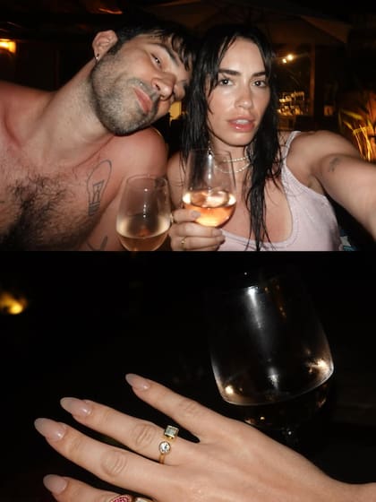 La pareja blanqueó su vínculo amoroso en febrero de 2024 con imágenes en la playa (Instagram @lali)