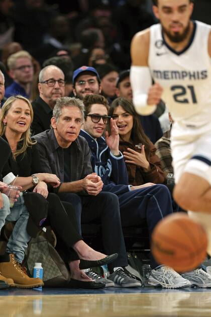 La pareja compartió ubicación ubicación con el actor Ben Stiller y su mujer, Christine Taylor.