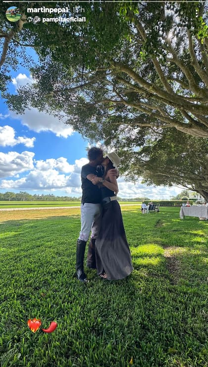 La pareja compartió un día de campo y polo en Estados Unidos