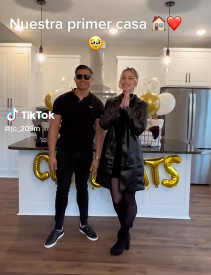 La pareja compró su primera casa y ahora está en busca de su primer bebé, según lo que ambos dijeron en TikTok