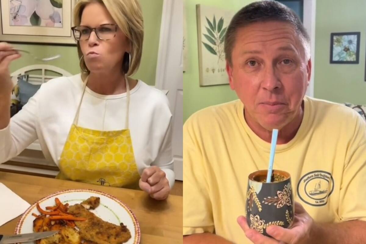 La pareja de estadounidenses probó por primera vez el mate y las milanesas