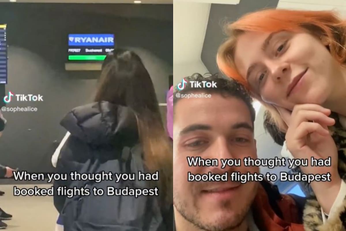 La pareja de viajeros querían visitar Budapest, en Hungría, pero terminaron en Bucarest, Rumania