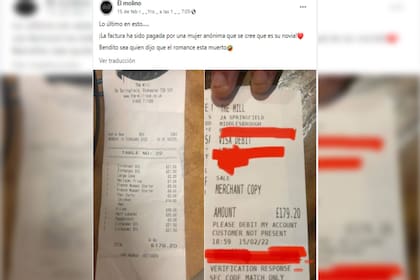 La pareja disfrutó de una costosa cena (Foto Facebook The Mill)