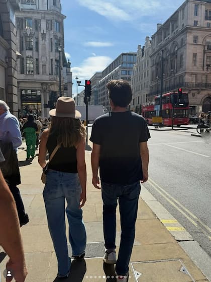 La pareja, en un día de paseo