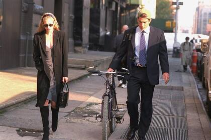 La pareja fue fotografiada frecuentemente por los paparazzi cuando estaban de paseo por Manhattan