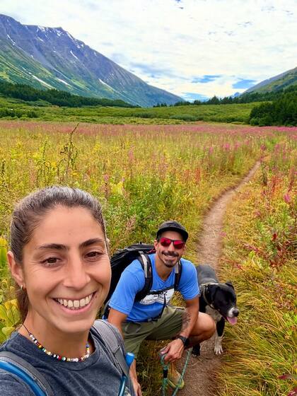 La pareja inició su travesía en octubre de 2021 desde El Chaltén