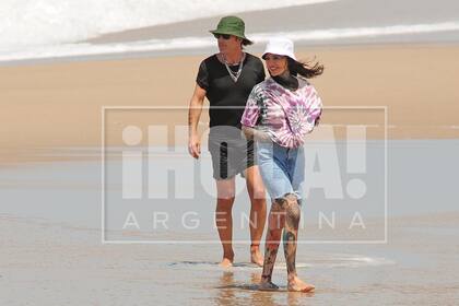 La pareja llegó los primeros días de febrero y se instaló en Guanahani, José Ignacio.