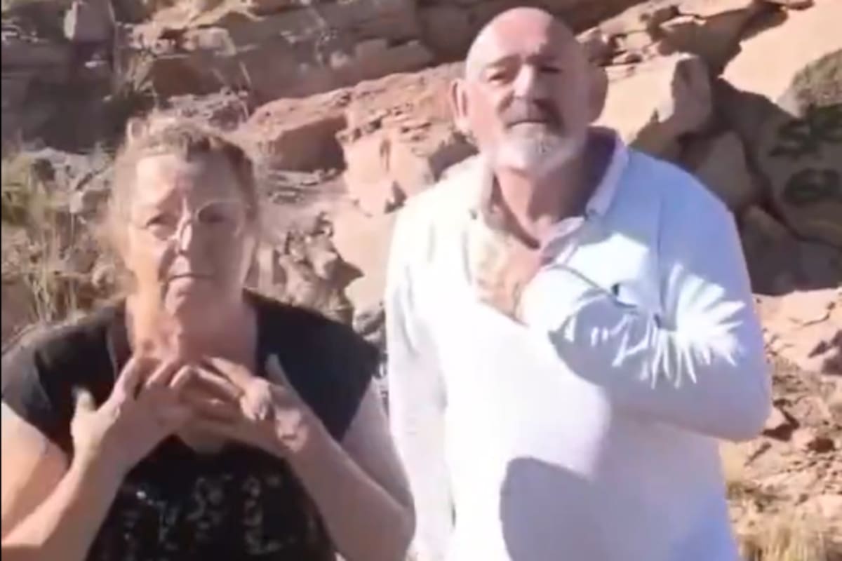 La pareja que fue identificada como una de las responsables del acto vandálico