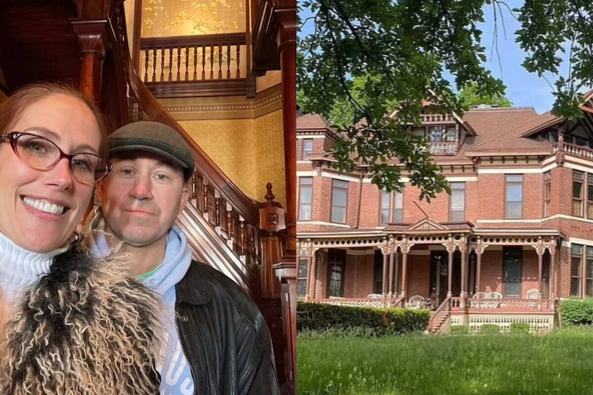 La pareja que realizó el descubrimiento en la mansión victoriana que compraron
