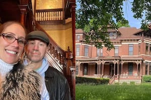 La pareja que realizó el descubrimiento en la mansión victoriana que compraron
