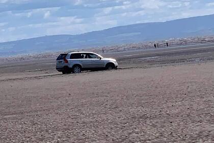 La pareja quería ver el mar "de cerca"