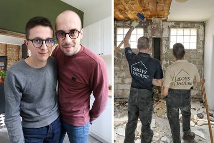 La pareja renovó casi toda la casa por su cuenta, a excepción de la instalación eléctrica, plomería y reemplazo de ventanas