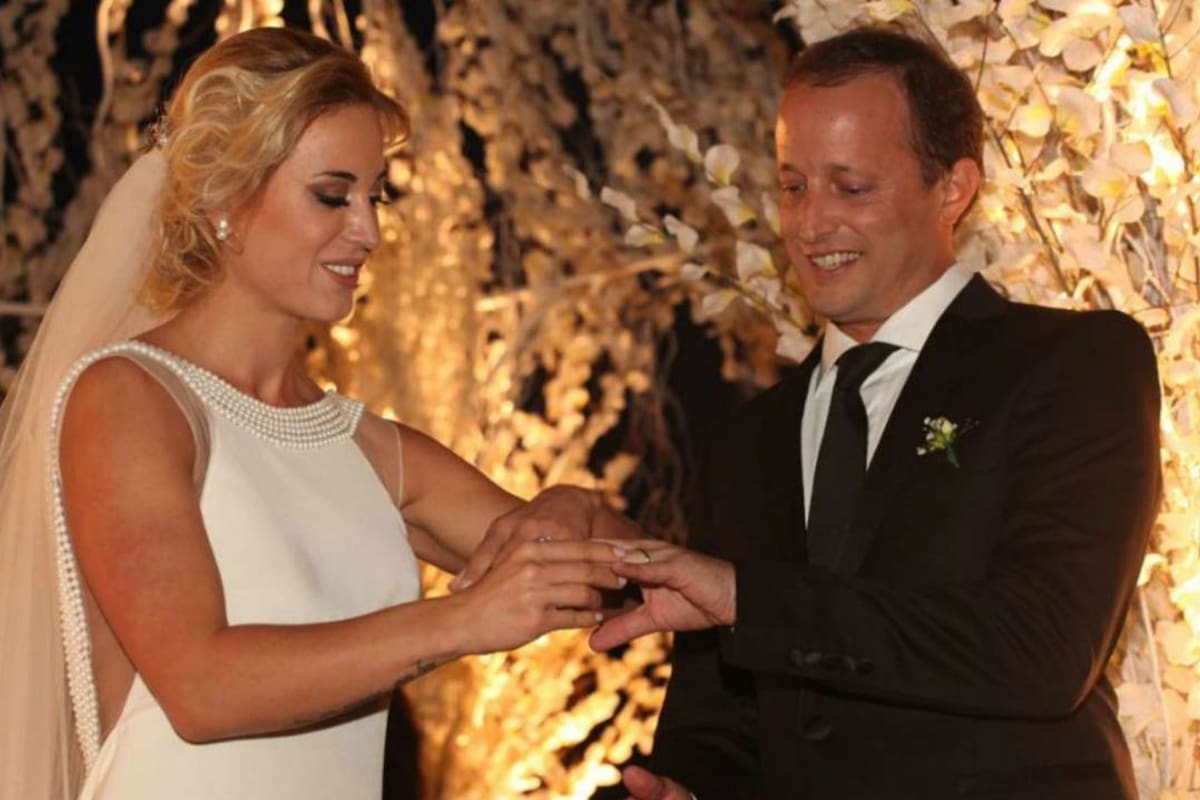 La pareja se casó en 2014. Fuente: Canal 13 San Juan.