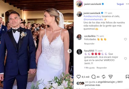 La pareja se casó en el 2024