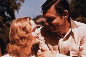 La pareja se casó en secreto durante un receso de la filmación de Lo que el viento se llevó