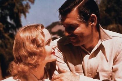 La pareja se casó en secreto durante un receso de la filmación de Lo que el viento se llevó