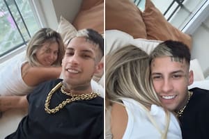 La pareja se mostró muy enamorada en las redes (Fotos: Captura video @lgante_keloke)