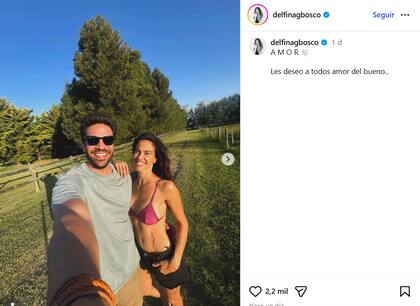 La pareja se muestra muy feliz en redes sociales