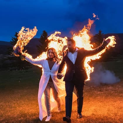 La pareja sorprendió a todos los invitados (Foto: Instagram/@g.a_thegreatadventure)