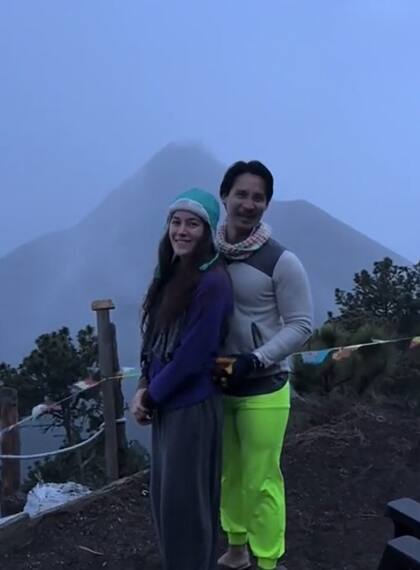 La pareja viajó a Guatemala y presenció un momento inolvidable