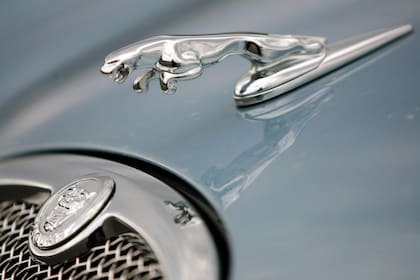 La parrilla de un automóvil Jaguar en un concesionario en Norwood, Massachusetts, el 26 de marzo de 2008. (AP Foto/Steven Senne, Archivo)