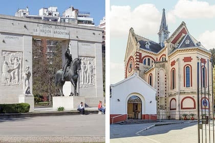 La parroquia de Nuestra Señora de Caacupé está en Rivadavia y Campichuelo, frente al parque Rivadavia.