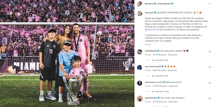 La parte de la familia combina a su círculo más cercano con su presente en Inter Miami