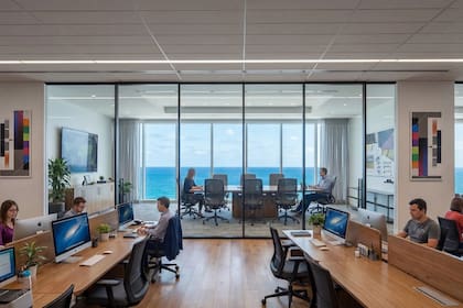 La parte "negativa" de esta ciudad flotante es que depende mucho de la modalidad home office para el trabajo